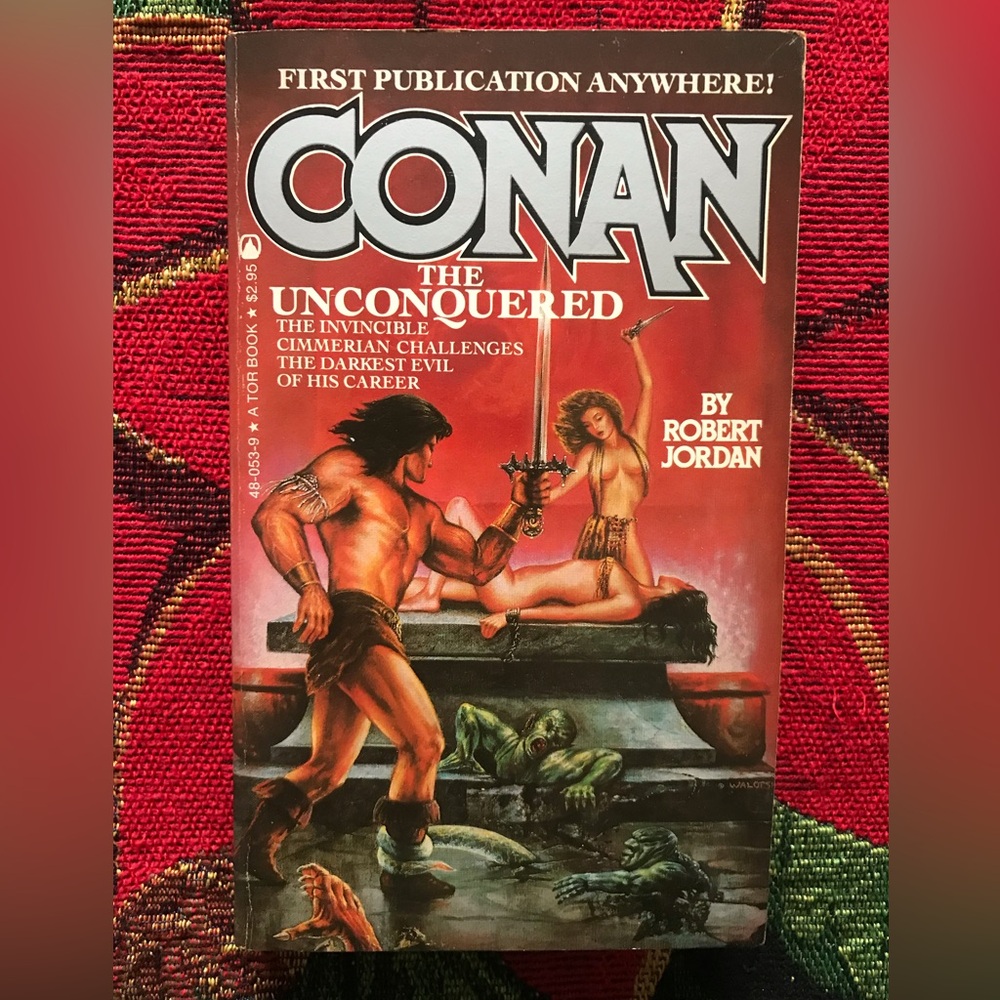 Conan the Unconquered Robert Jordan 1983 Paperback Book 1st Printing